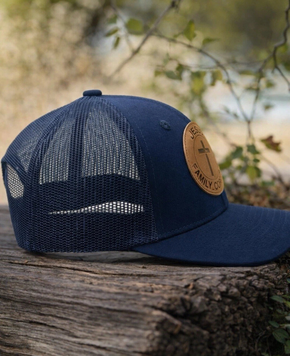 Jesus Family Country Trucker Hat - Navy