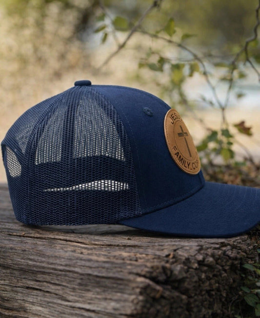 Jesus Family Country Trucker Hat - Navy