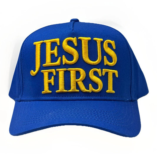 Jesus First Hat - Blue